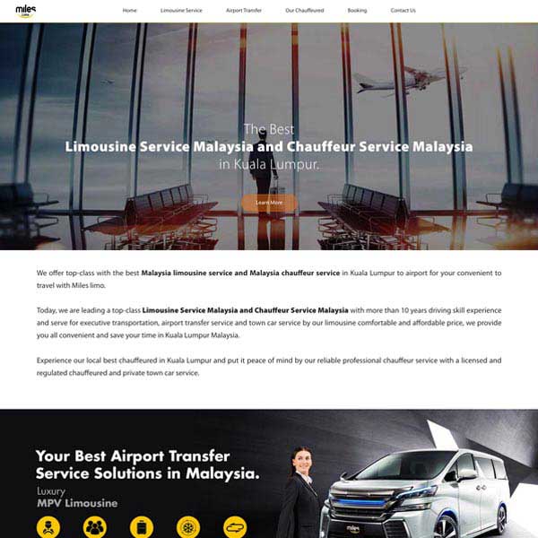 Limousine Service Website Design